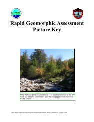 Rapid geomorphic assessment picture key - WV Department of ...