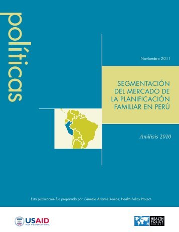 segmentaciÃ³n del mercado de la planificaciÃ³n familiar en perÃº