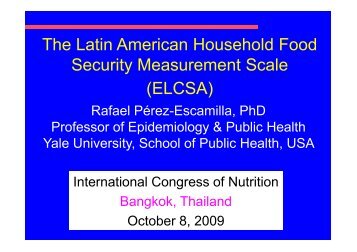 The Latin American Household Food Security Measurement Scale ...