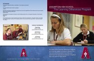 Learning Differences Brochure - Assumption High School