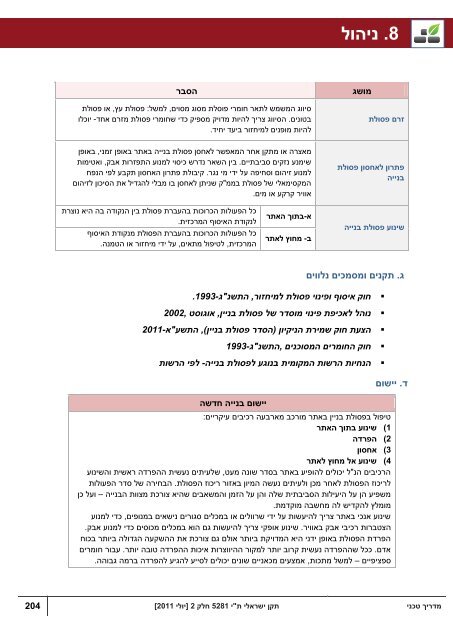 מדריך טכני- בנייני מגורים - מכון התקנים הישראלי
