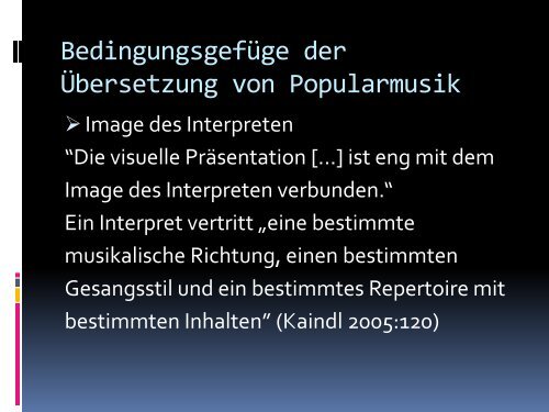 ÃBERSETZUNG VON POPULARMUSIK - Serwis Informacyjny WSJO