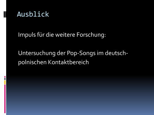 ÃBERSETZUNG VON POPULARMUSIK - Serwis Informacyjny WSJO