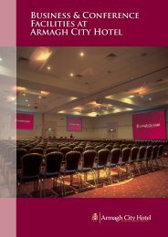 Conference Brochure - Armagh City Hotel