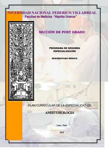 AnestesiologÃ­a - Universidad Nacional Federico Villarreal