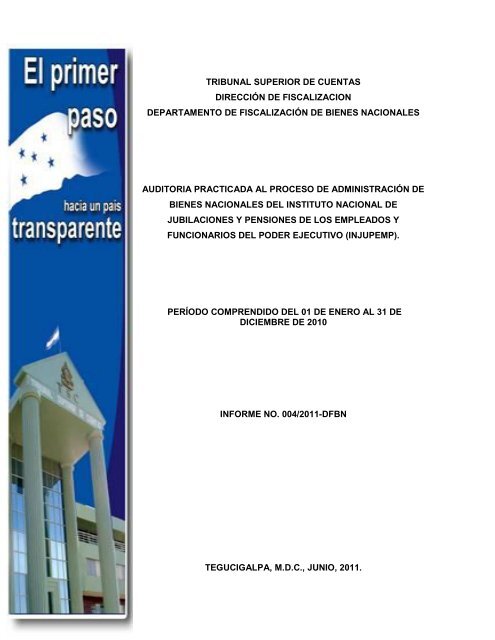 INFORME 004/2011-dfbn - Tribunal Superior de Cuentas