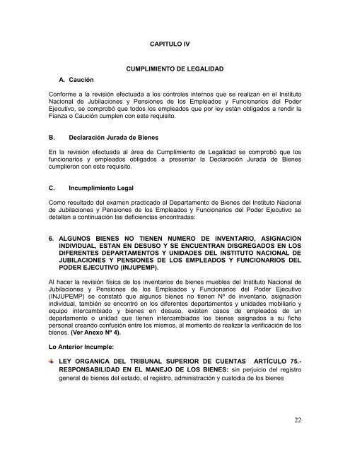 INFORME 004/2011-dfbn - Tribunal Superior de Cuentas