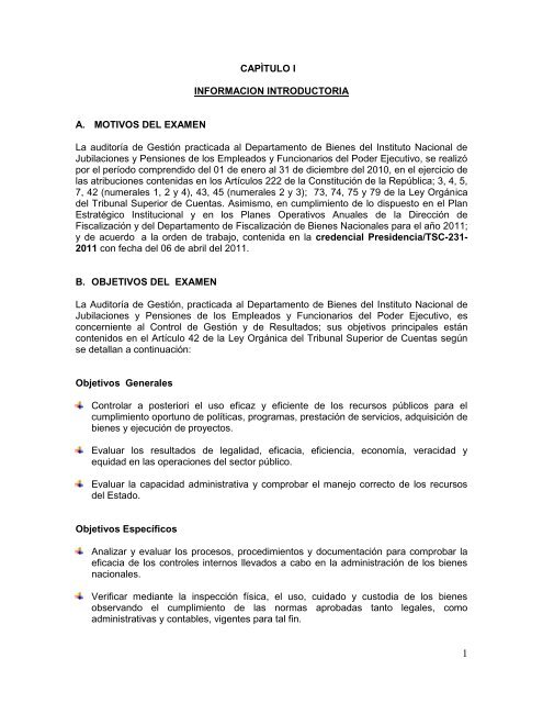 INFORME 004/2011-dfbn - Tribunal Superior de Cuentas