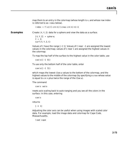 MATLAB Function Reference (Volume 2: Graphics)