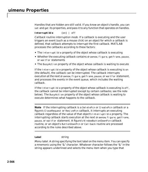 MATLAB Function Reference (Volume 2: Graphics)