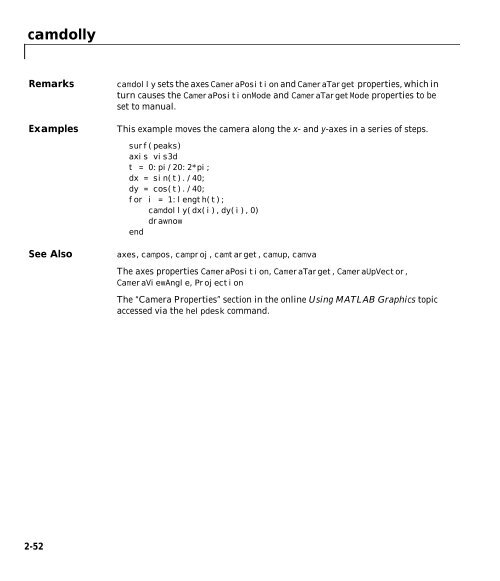 MATLAB Function Reference (Volume 2: Graphics)