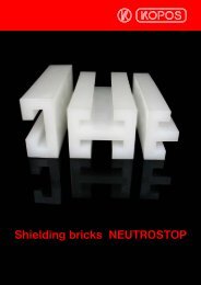 Shielding bricks NEUTROSTOP