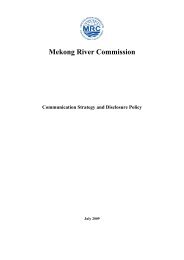 Communications Strategy - Mekong River Commission