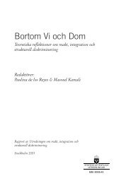 Bortom Vi och Dom Teoretiska reflektioner om makt ... - Regeringen