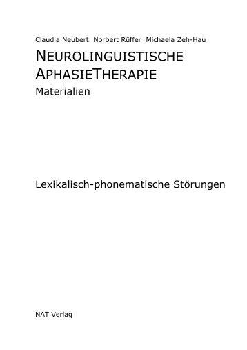 Lexikalisch-phonematische Störungen - NAT-Verlag