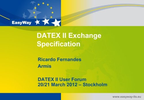 Datex II Exchange Specification