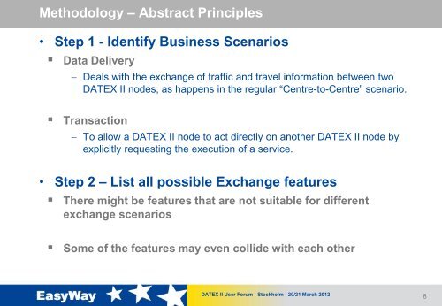 Datex II Exchange Specification