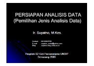 Persiapan Analisis Data