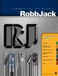 RobbJack Cutting Tools Catalog.pdf - JW Donchin CO.
