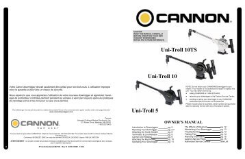 Uni-Troll 10 - Cannon Downriggers