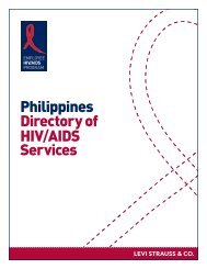 Philippines Directory of HIV/AIDS Services - HIV/AIDS Program - Levi's
