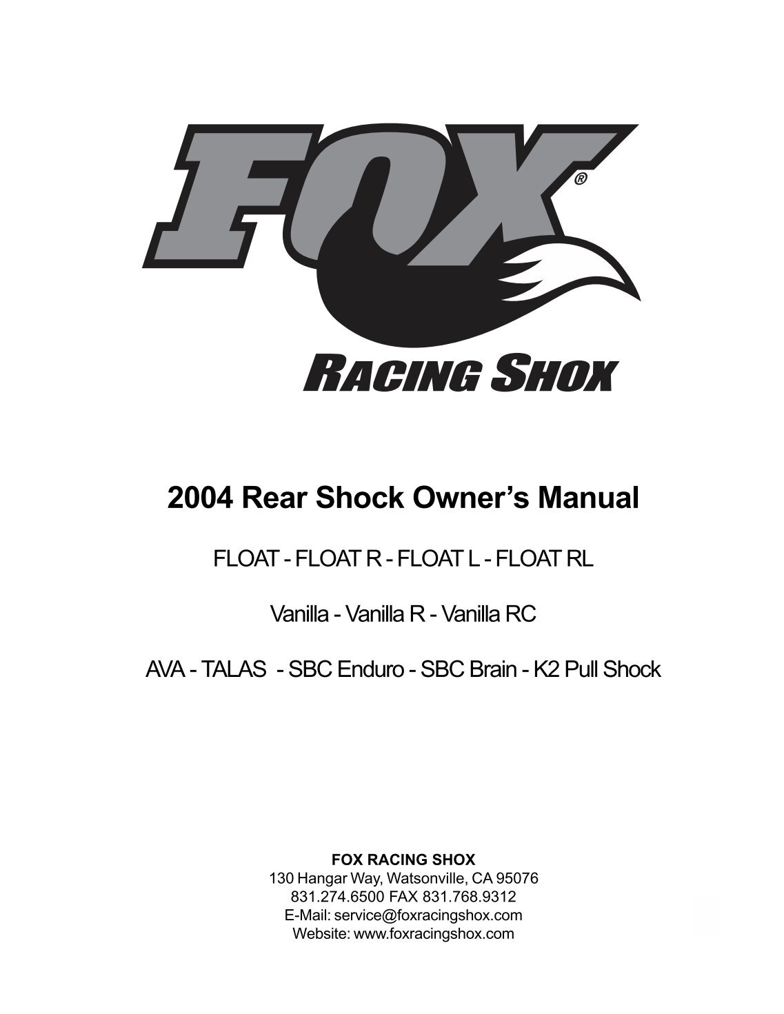 2000 model. Float rl.