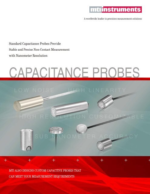MTI Instruments Capacitance Standard Probes - MTI Instruments Inc.
