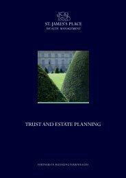 TRUST AND ESTATE PLANNING - St James's Place