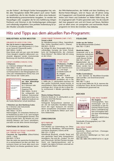 Tableau Musical 07/2009 - Merseburger Verlag