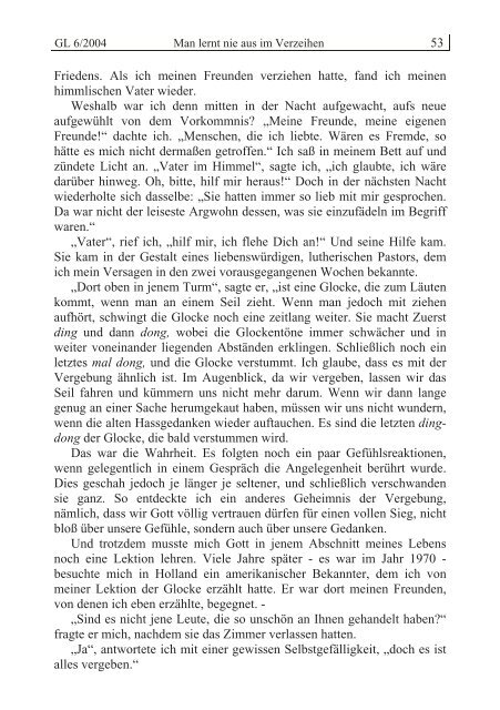 GL 6/2004 - der Lorber-Gesellschaft eV