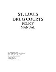 Adult Drug Court Policy and Procedures - 22nd Circuit Court, St ...