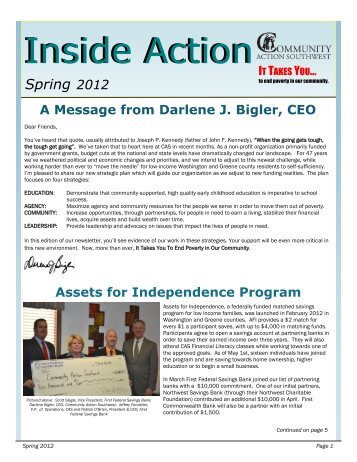 Inside Action - Community Action Southwest