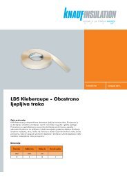 LDS Kleberaupe - Obostrano ljepljiva traka - Knauf Insulation