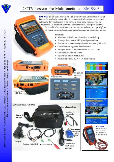 Testeur Camera CCTV JY-T0432 - SodiShop Guinée