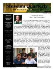 Museum Quarterly, Volume 25 Issue 3 - Louisiana State University