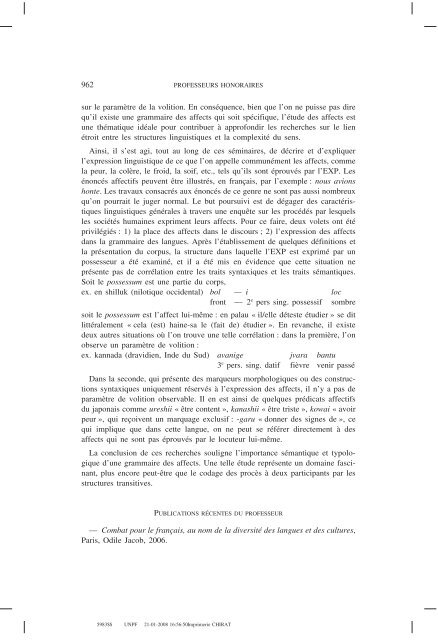 annuaire partie 4 pdf - Cours et travaux - Collège - Collège de France