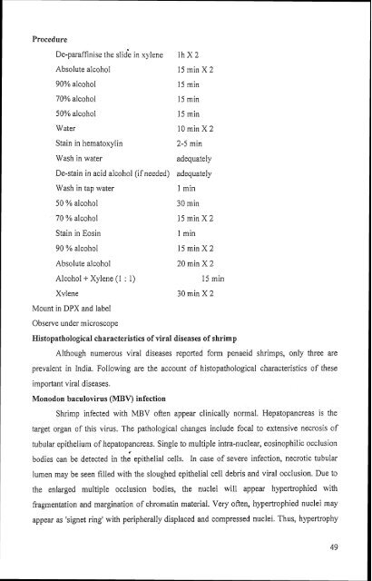 , Diagnosis an-&& of Shrimp Diseases - Central Institute of ...