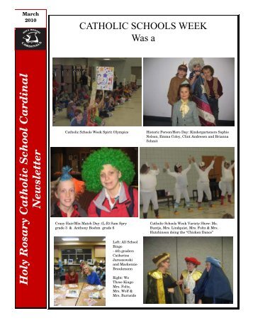 March 2010 School Newsletter - Holy Rosary