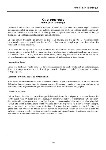 Os Et Squelettes