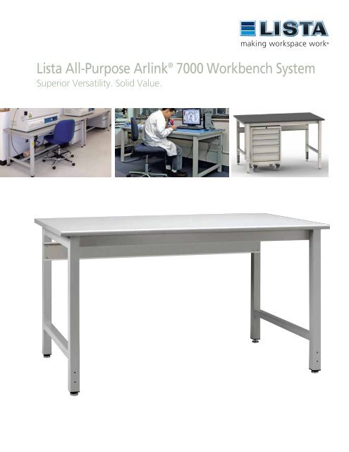 Lista All-Purpose ArlinkÂ® 7000 Workbench System