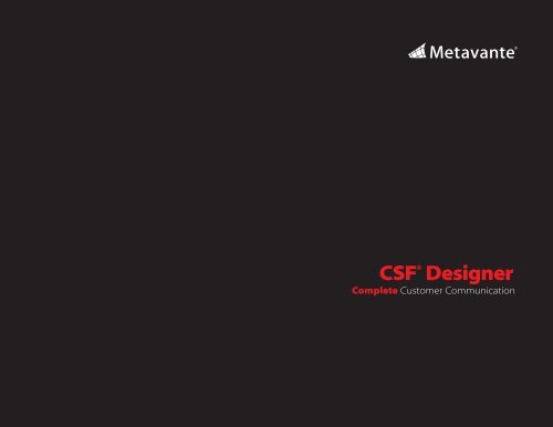 CSF® Designer