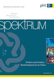 Online-Version Spektrum 7 - PÃ¤dagogische Hochschule Tirol