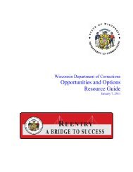 Opportunities and Options Resource Guide - Wisconsin Department ...