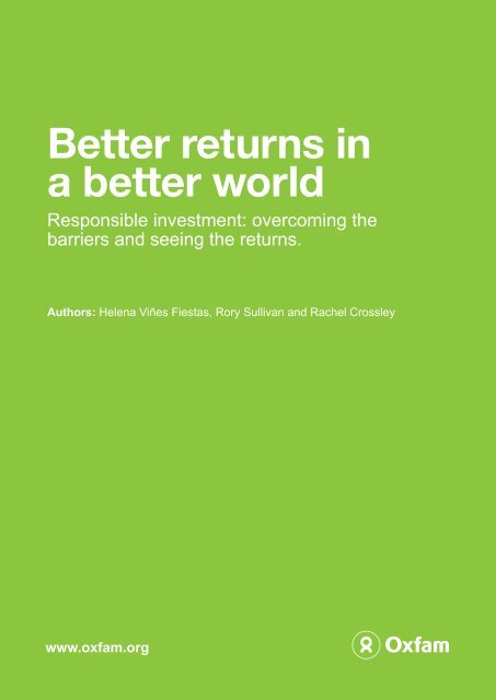 Better returns for business.pdf - Oxfam New Zealand
