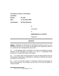 X c. MinistÃ¨re de la Justice - Commission d'accÃ¨s Ã  l'information du ...