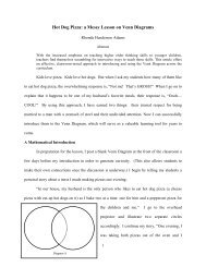 Hot Dog Pizza: a Messy Lesson on Venn Diagrams