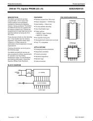 82S23/82S123 256-bit TTL bipolar PROM (32 x 8)