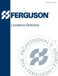 Locations Directory Ferguson Enterprises Inc Ferguson Enterprises Inc