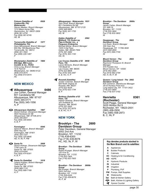 Locations Directory - Ferguson Enterprises, Inc.