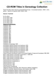 CD-ROM Titles in Genealogy Collection